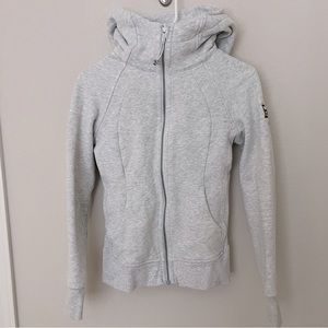 Lululemon Baylor University Women’s Scuba Hoodie Full Zip Size 4 Heathered Grey